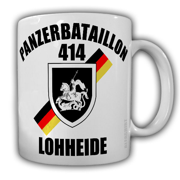 Tasse Panzerbataillon 414 Lohheide PzBtl Bundeswehr 43 Gemechaniseerde #24452