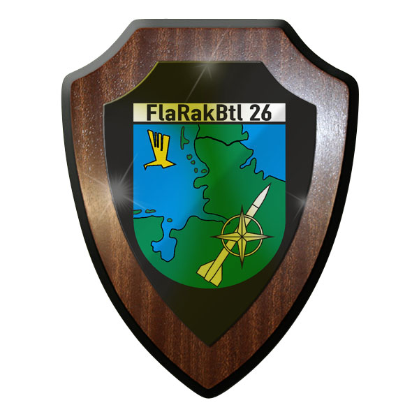 Wappenschild - FlaRakBtl 26 Flugabwehr Raketen Bataillon Bundeswehr Bund #10035