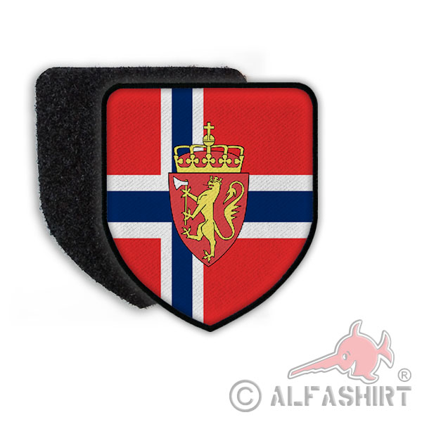 Patch Landespatch Norwegen Oslo Norwegisch Flagge Ema Solberg Löwe #21955