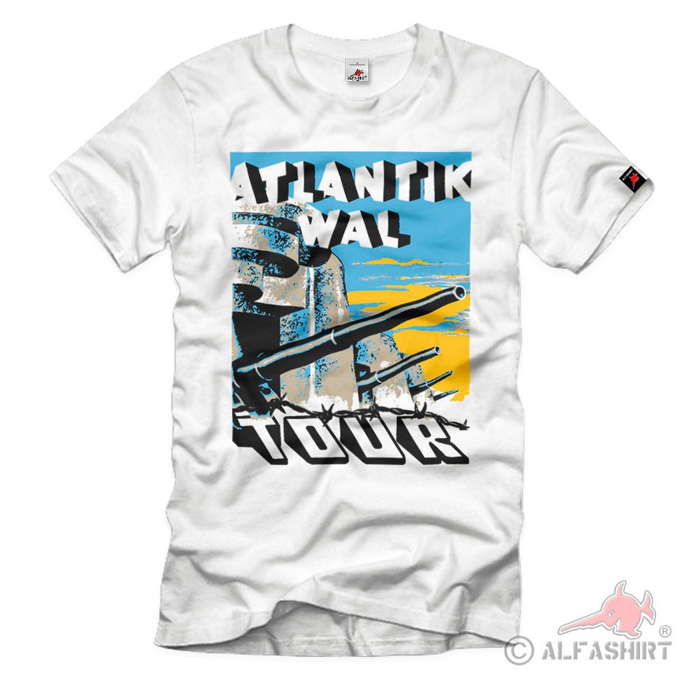 Atlantic Wall Tour Bunker Museum Normandy Coast History D-Day T-Shirt #40562