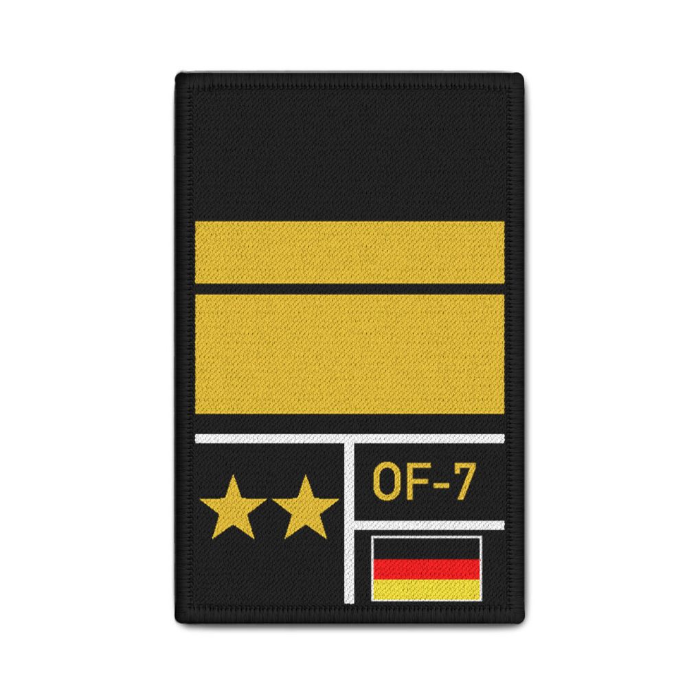 Rank Patch Bundeswehr Heer Luftwaffe Marine Schwarz #BW-Patch