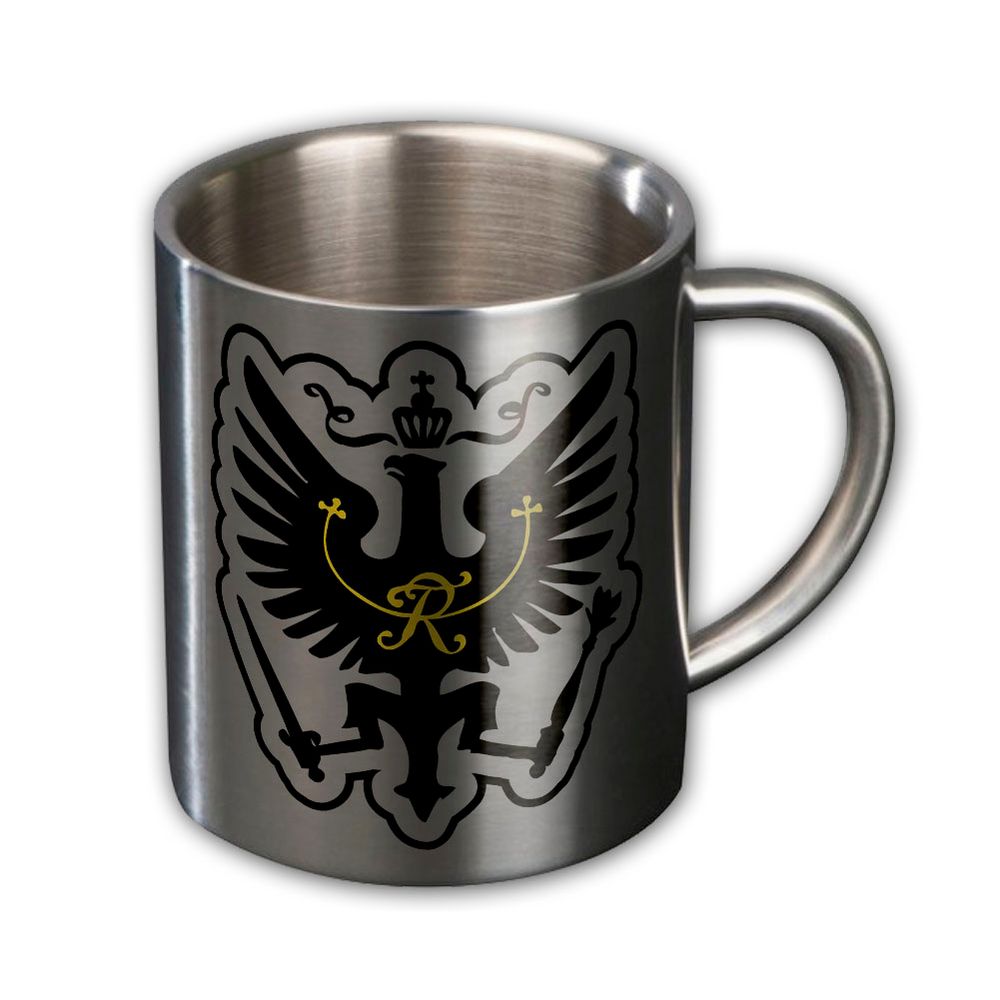 Metallbecher Preußen Adler Fridericus Rex Alter Fritz Edelstahl Tasse #44810