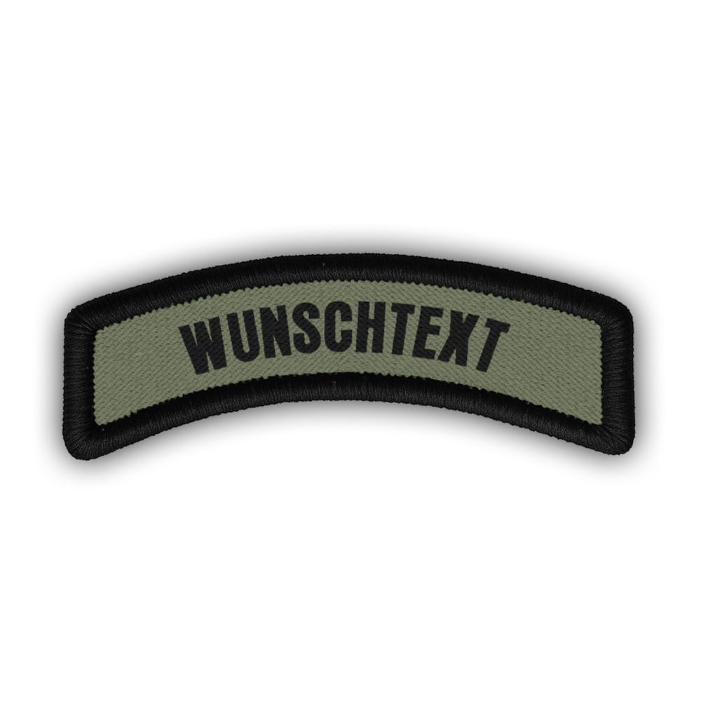 Bogen Patch mit Wunschtext Einheit Name Bundeswehr Dienstkleidung #47638