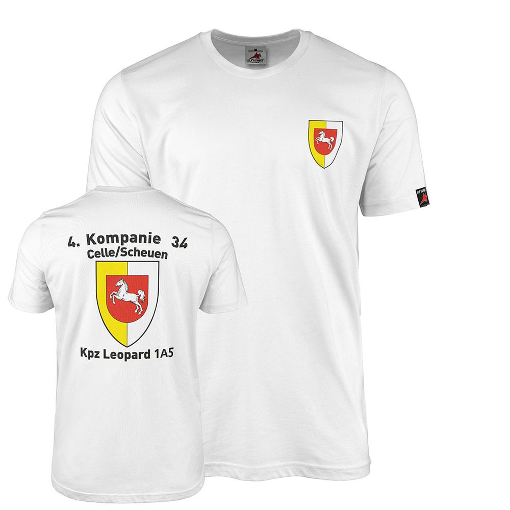4Kp-34 Celle Scheuen KPz Leopard 1A5  Kampfpanzer Bundeswehr T Shirt#46926