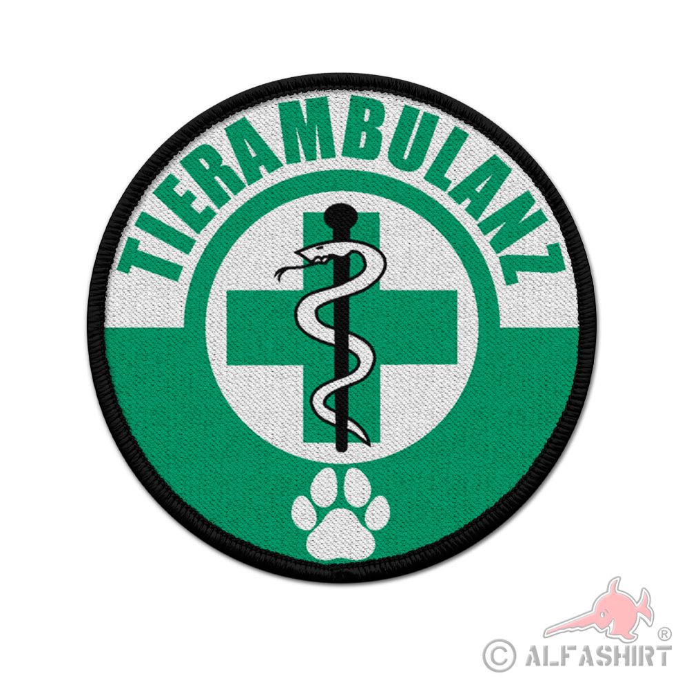 Patch Tierambulanz Tier Notdienst Rettung Tierarzt mobil Aufnäher #38751