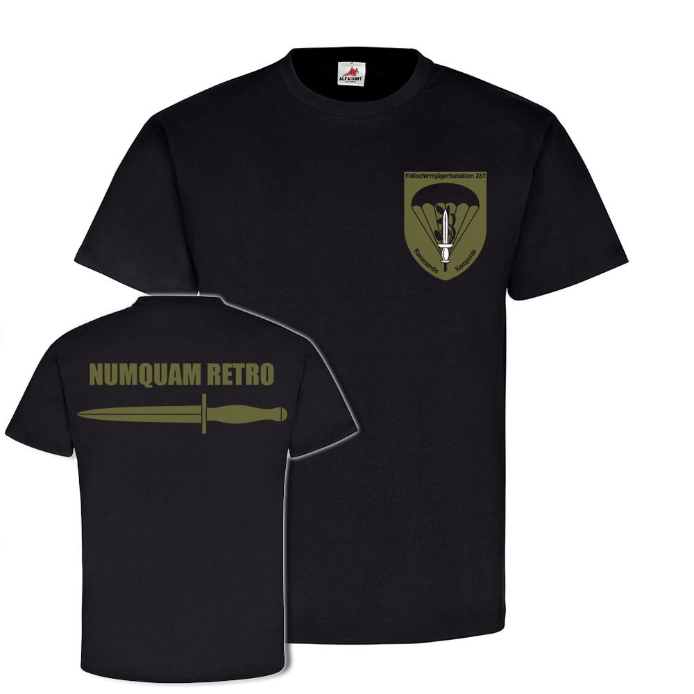 Kommando Kompanie Typ3 Lebach Bundeswehr FschJgBtl 261 NUMQUAM RETRO  #24923