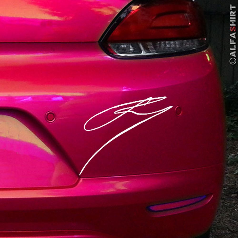 Sticker Signature Name Signature Old Fritz 10x13cm # A430