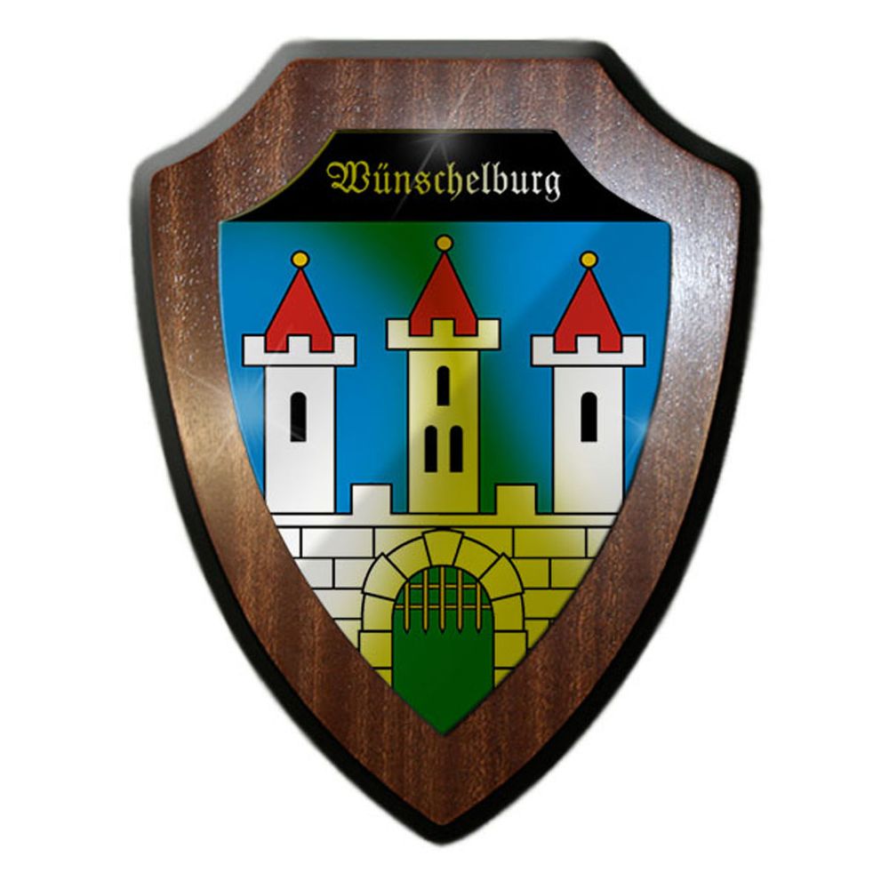 Wappenschild Wünschelburg Stadt Grafschaft Glatz Schlesien Niederschlesien#23795