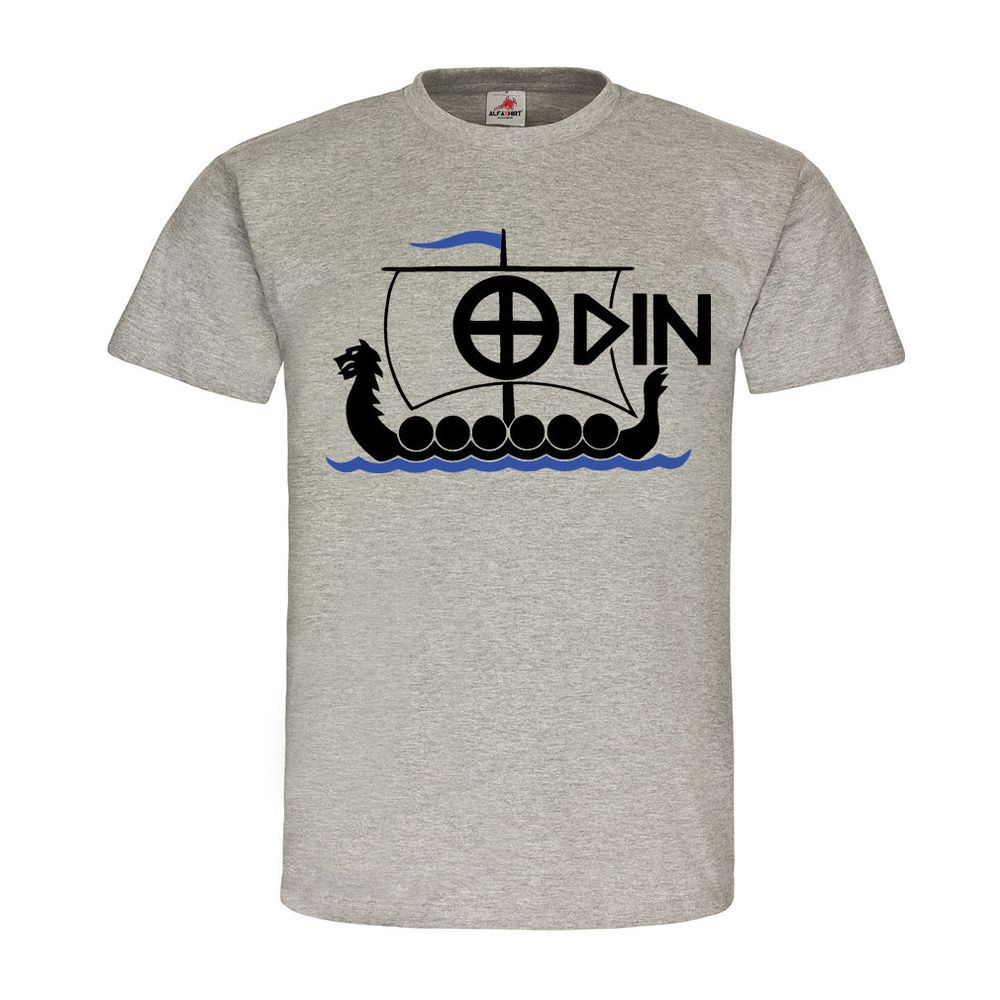 ODIN Viking Ship Dragon Boat Viking Boat - T Shirt #18485