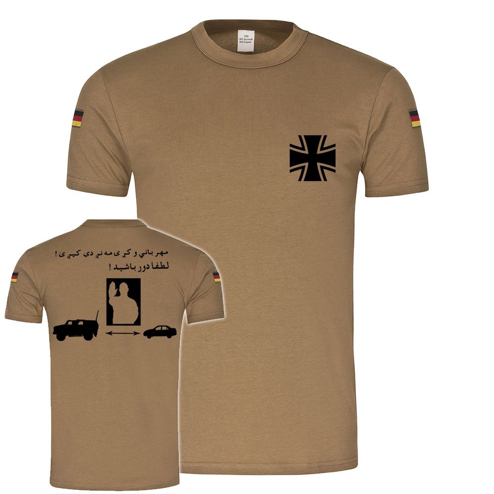 BW Tropenshirt Abstand halten ISAF Afghanistan Bundeswehr Humor Militär #20282