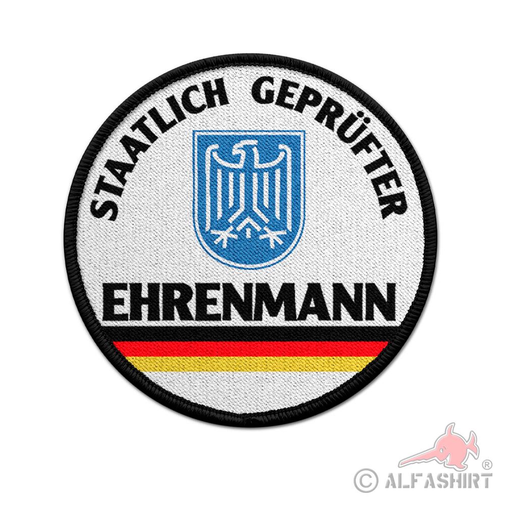 Patch Staatlich geprüfter Ehrenmann Kollege Freund Bruder Bester Kamerad #39490