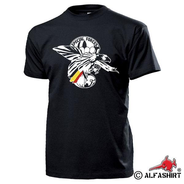 Special Forces Group Belgium Wappen Abzeichen Adler Fallschirm T Shirt #17408