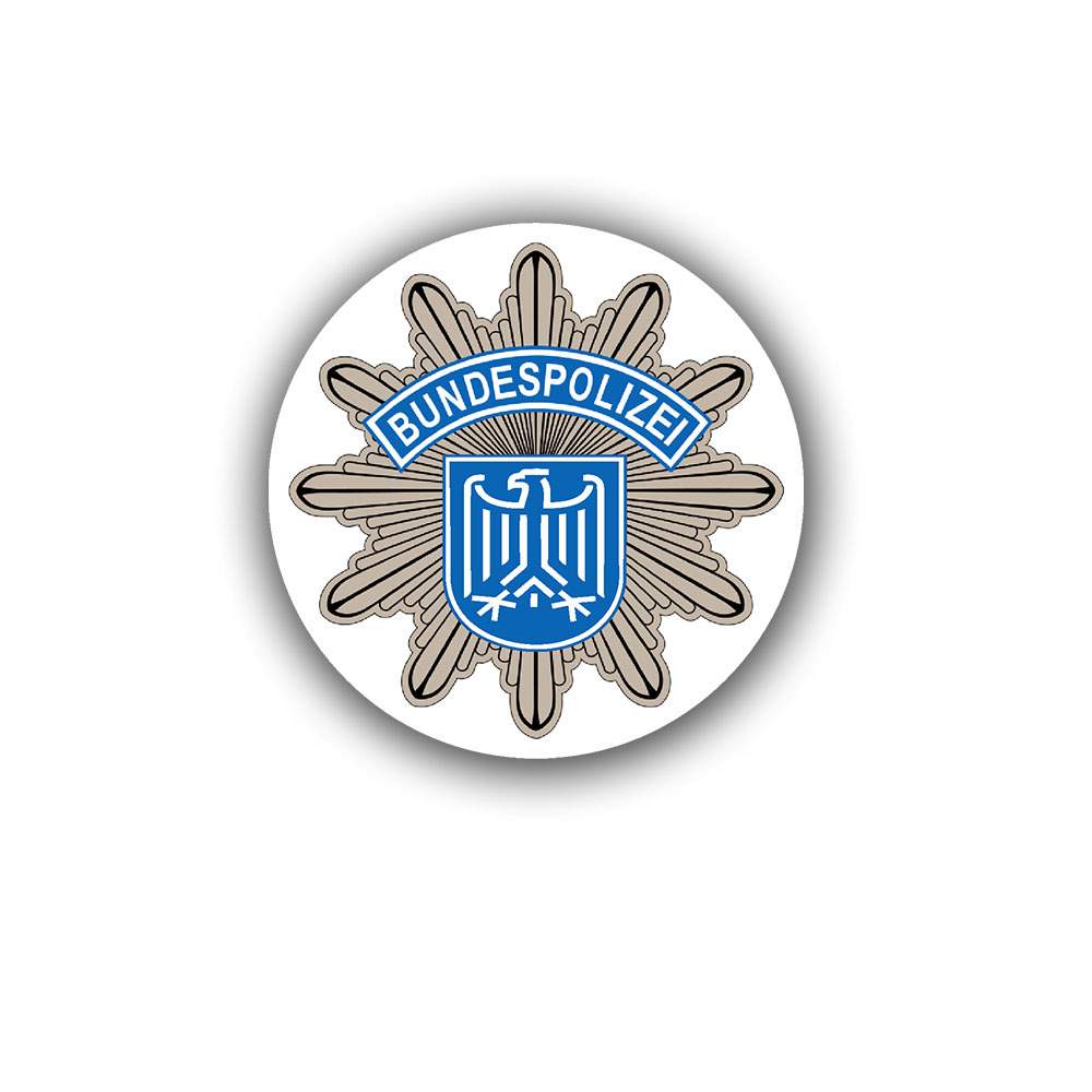 Sticker Federal Police 2 BPOL Federal Republic of Germany 7x7cm A1850