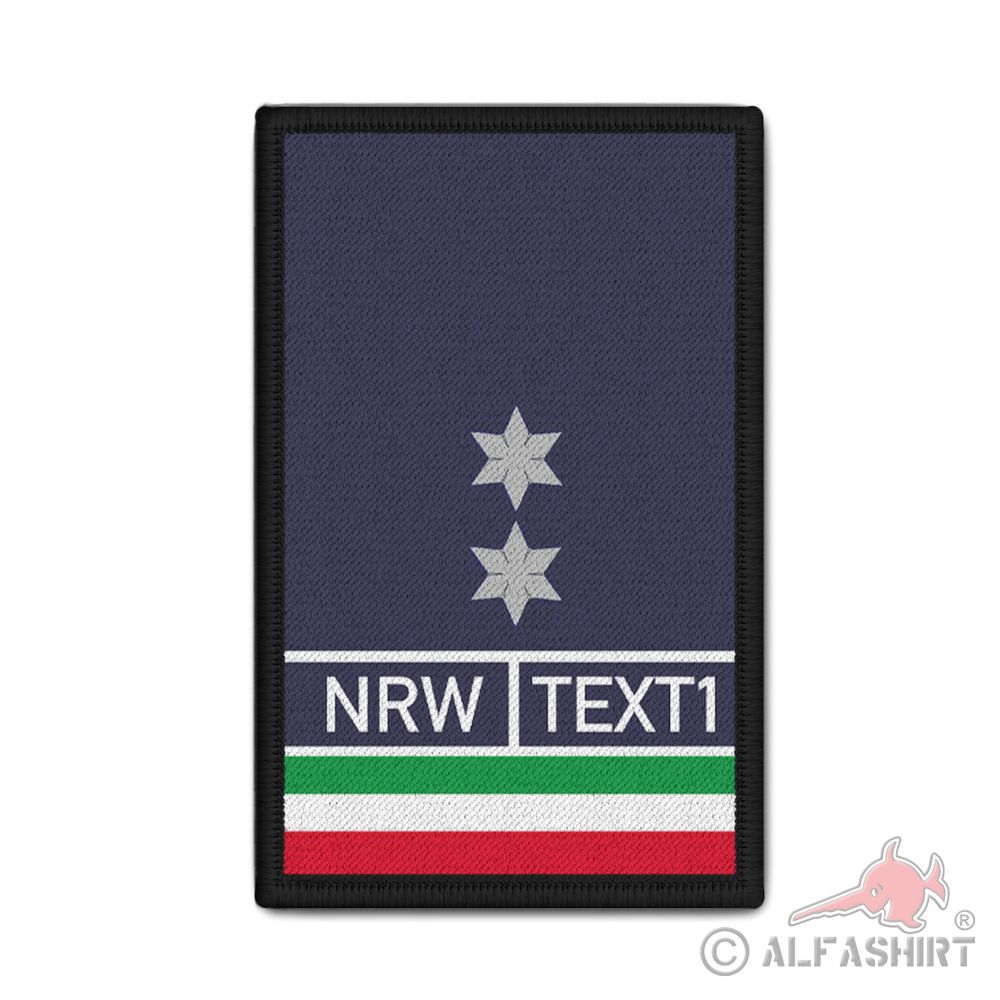 Rank Patch Polizeioberkommissar Dienstpatch POK in Stern Blood Rang #40464