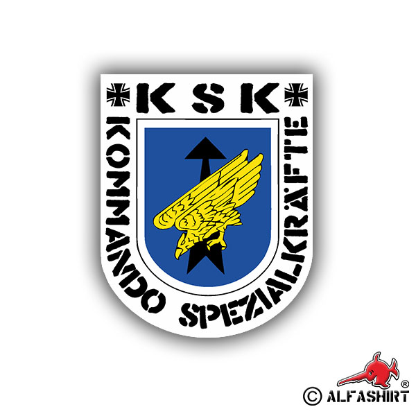 Aufkleber/Sticker KSK Kommando Spezialkräfte Emblem Logo Sek 7x6cm A682