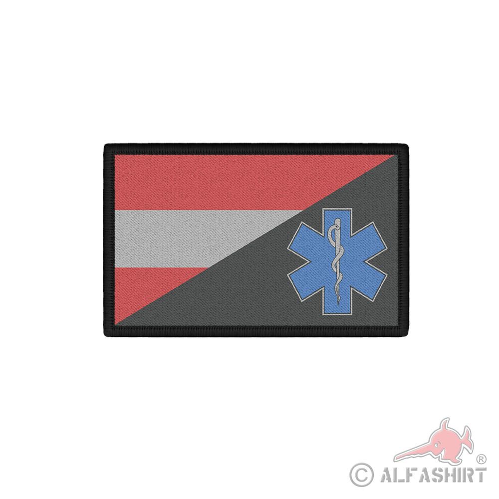 Patch Österreich Rettungsdienst Äskulab Schlange Stern 75 x 45#41563
