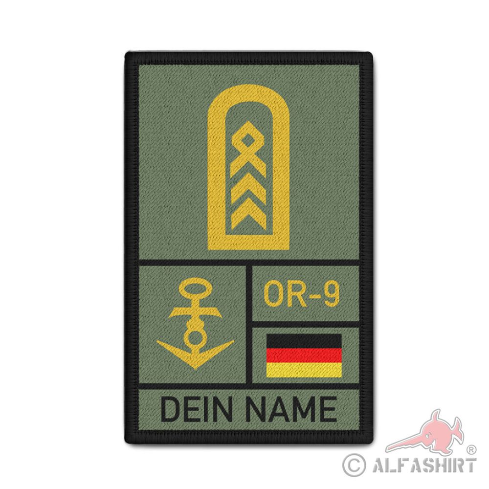 Rank Patch 9.8x6cm Chief Boatswain Marine Weapons Service Weapons Use #42791