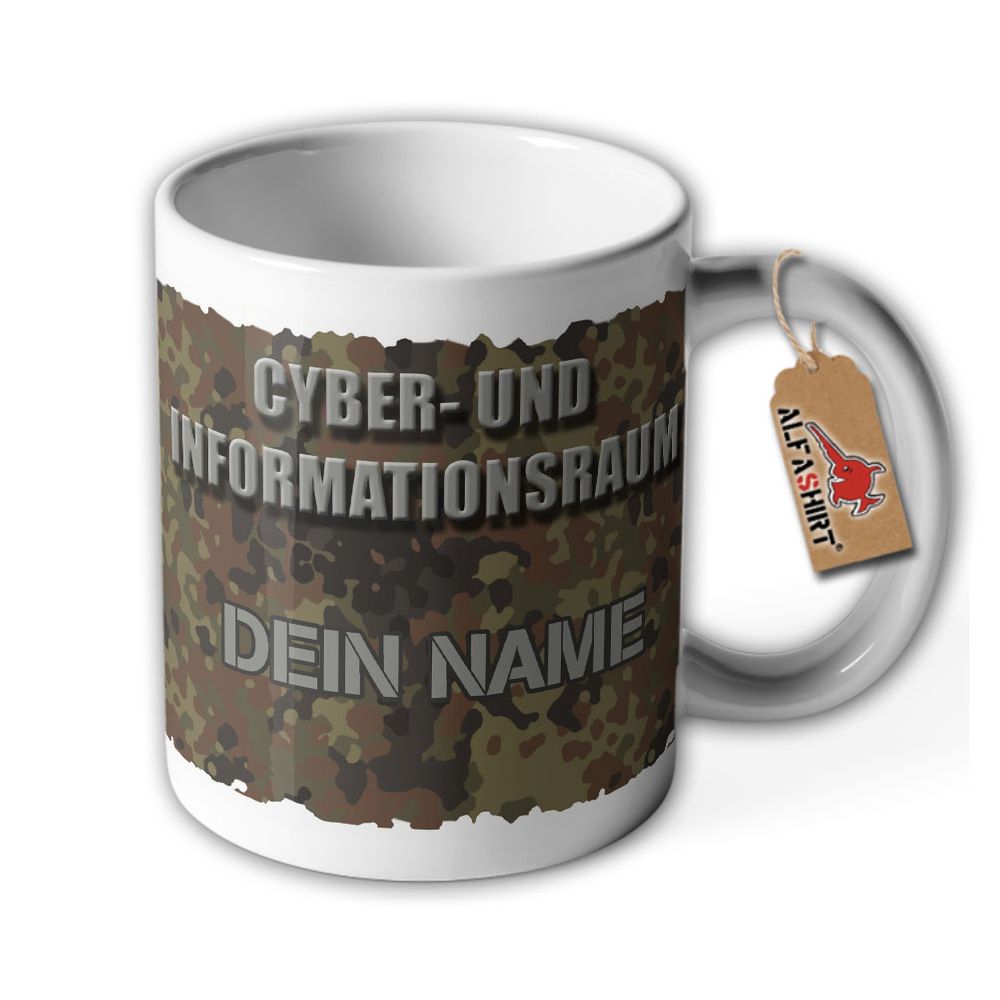 Tasse Cyber- und Informationsraum Soldat  Personalisiert Bonn #35543
