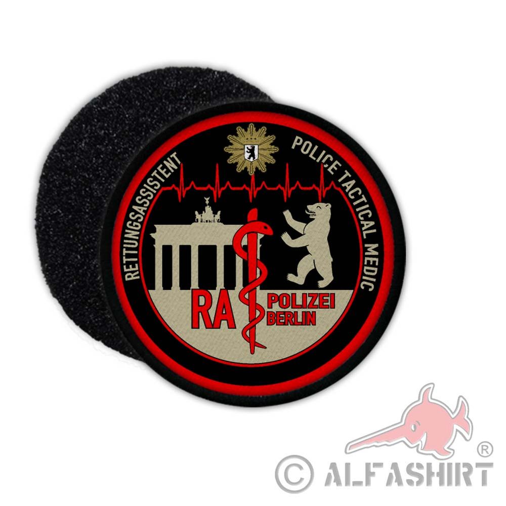 Patch Rettungsassistent Polizei Berlin Uniform RA RS NFS Rettungsdienst #32285