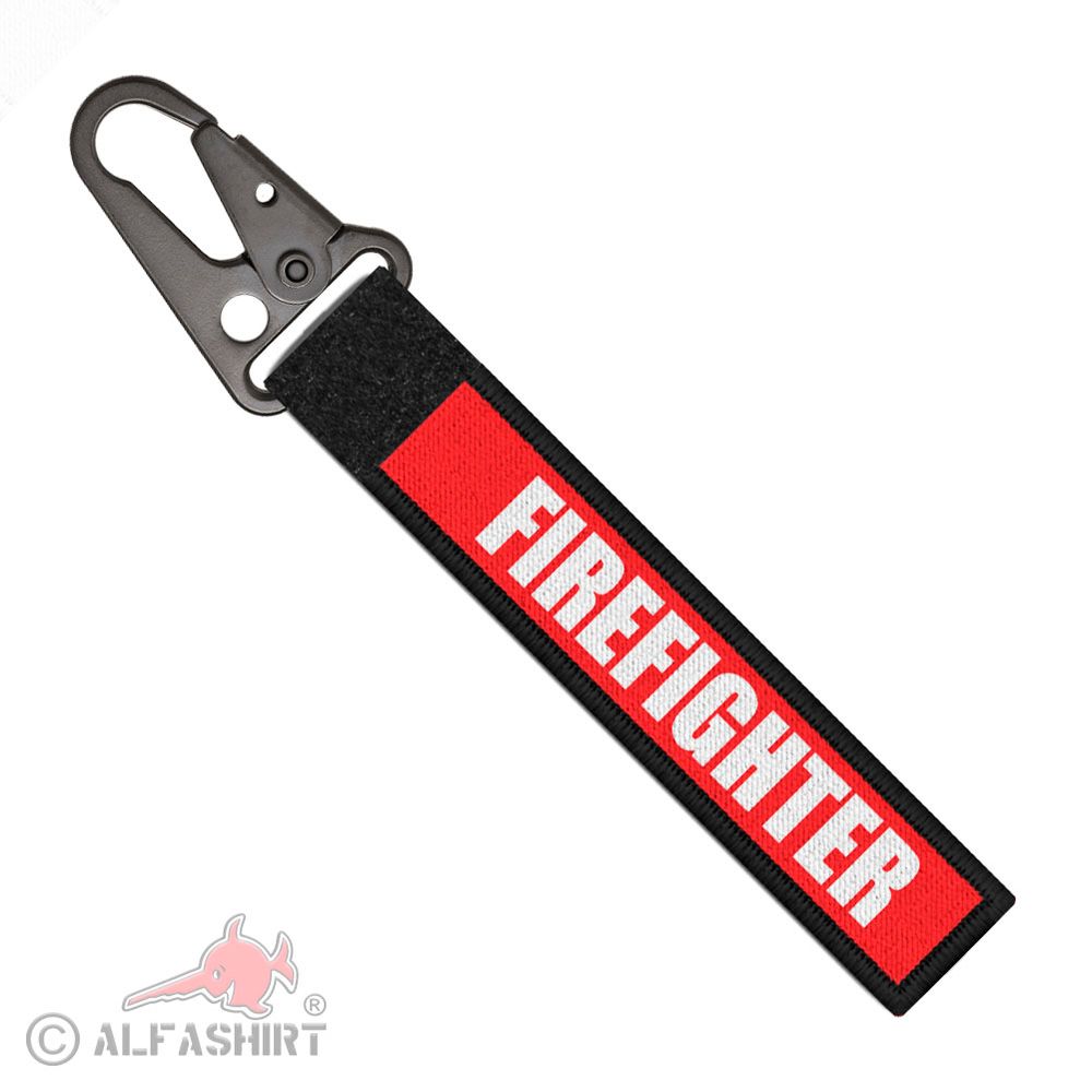Tactical Schlüsselanhänger Firefighter Rot Weiss Feuerwehr Brandmeister #37954