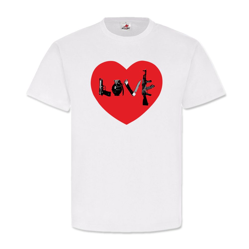 Love Waffen Liebe Pistole Granate Messer Militär Liebhaber Sammler #22530
