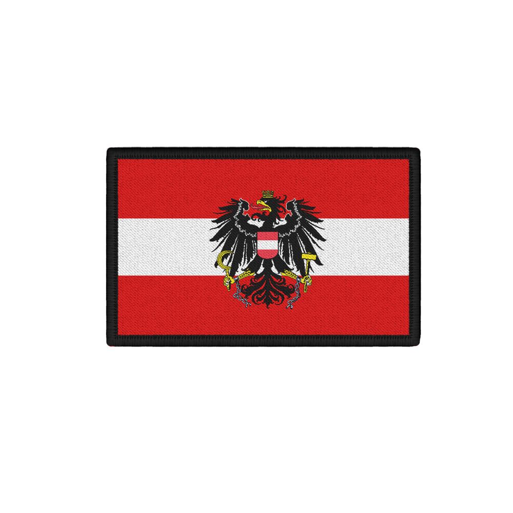 Patch7.5x4.5 Austria BH flag Bundesheer Adler Vienna flag badge # 34618