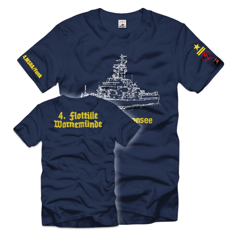MSR 333 Gransee 4 Flottille Warnemünde Funk MSRA NVA Marine DDR T Shirt #30737