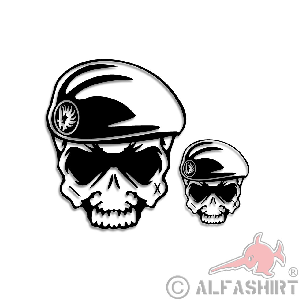 Fremdenlegion Schädel Sticker Set Légion étrangère Aufkleber 1x20cm 1x10cm#A5775