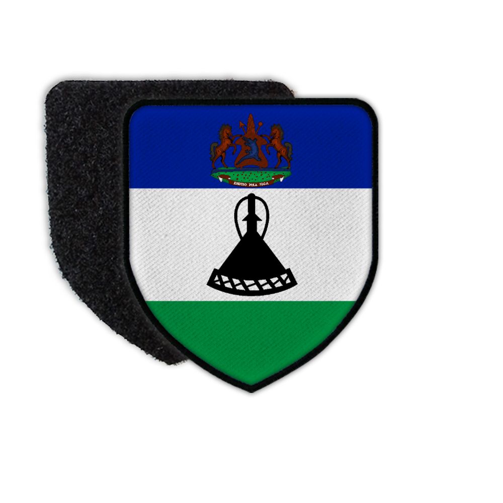 Patch Flag of Lesotho Flagge Staatswappen Basothoschild Land Staat Wappen #31626