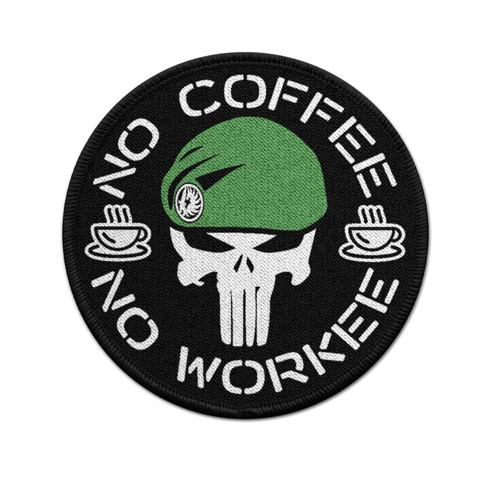 Patch Thomas Gast No Coffee - No Workee Kaffee Soldat Fremdenlegion #36874
