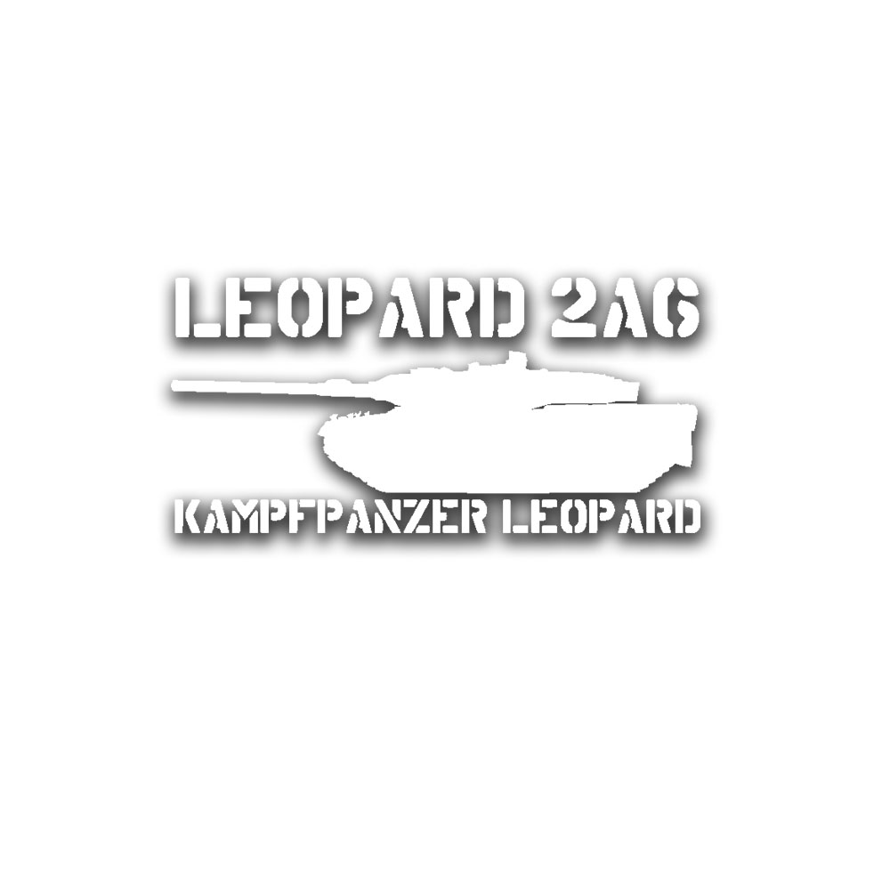 Leopard 2A6 Sticker Panzer Bundeswehr Panzertruppe Grenadier Leo 15x7cm # A5108