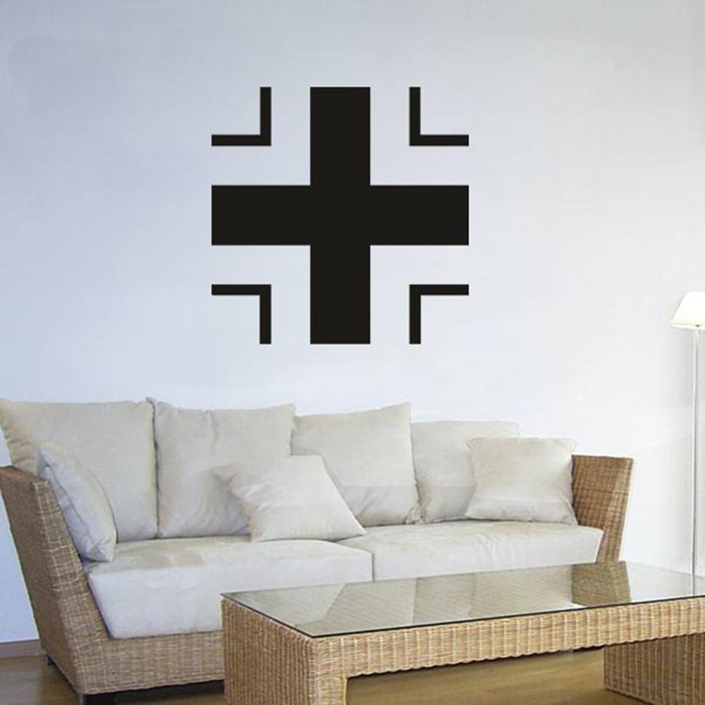 Balkenkreuz Bk Wappen Abzeichen Emblem - Wandschmuck (ca. 45x45cm schwarz) #3438