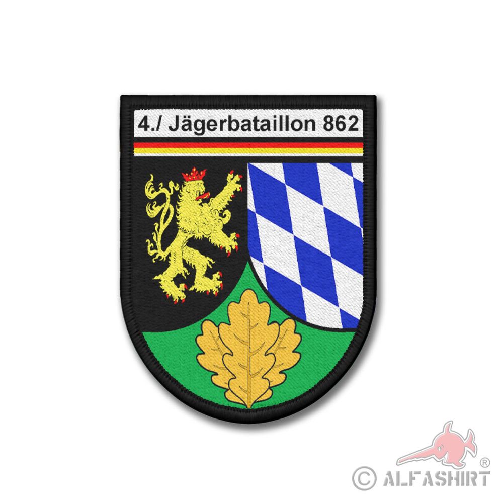 Patch 4 Jägerbataillon 862 JgBtl 862 Oberpfalz Jäger-Bataillon Bundeswehr # 37470