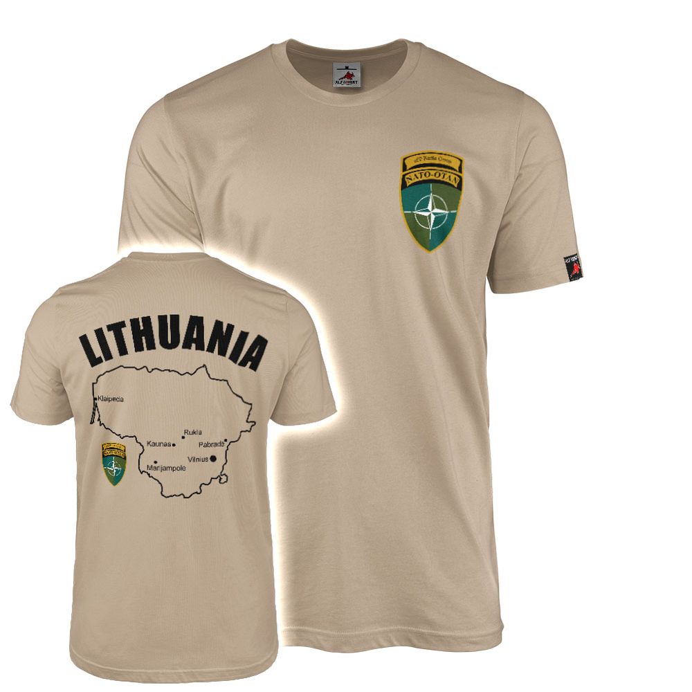 T-Shirt Litauen Lithuania Republik Lietuvos Respublika Nato eFP #41672