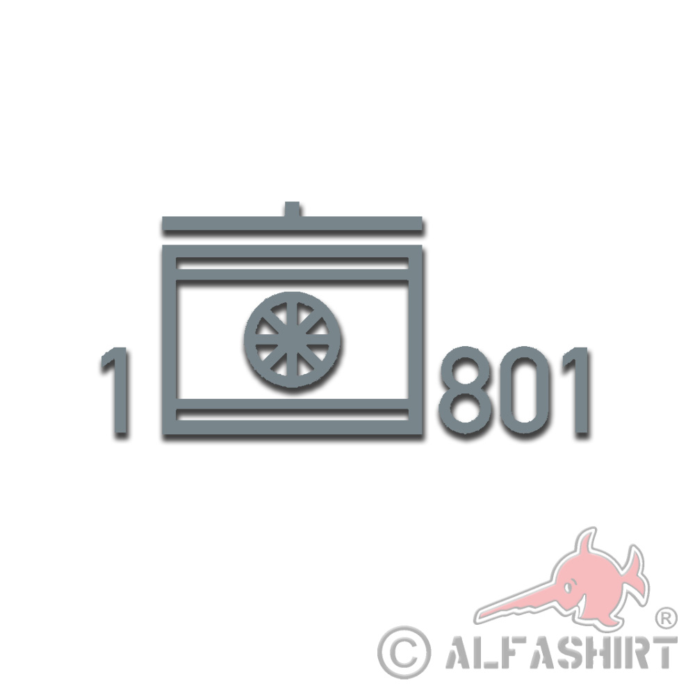 Sticker tactical sign 1 TrspBtl 801 Lippstadt Transportbtl 33x16cm # A5247