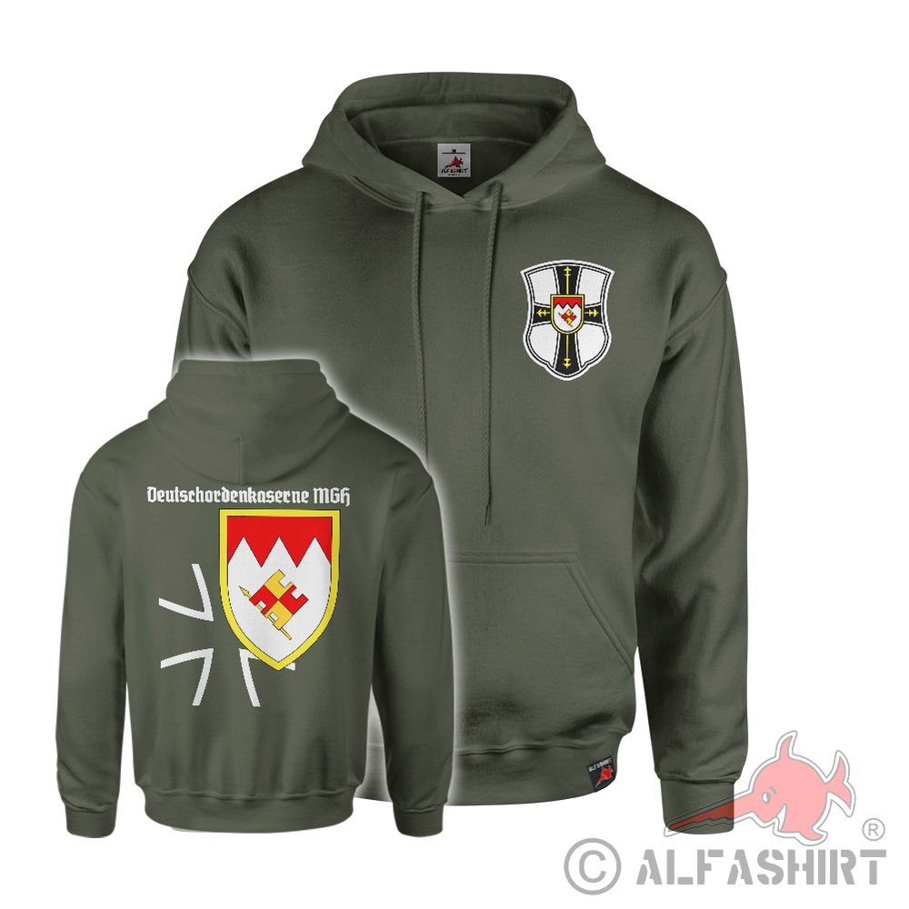 Hoodie oliv Panzerbrigade 36 BW Kreuz Deutschordenkaserne MGH Bundeswehr #44082