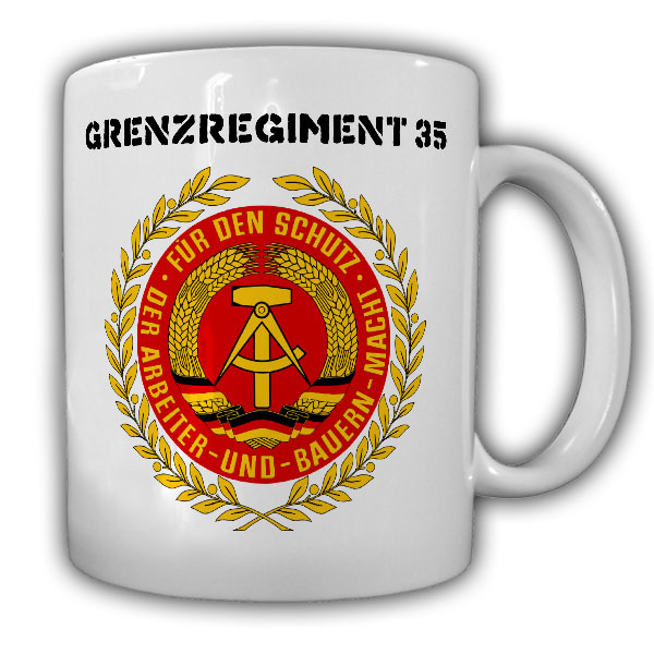 Tasse Grenzregiment 35 DDR NVA Deutsche Demokratische Republik Becher #20439