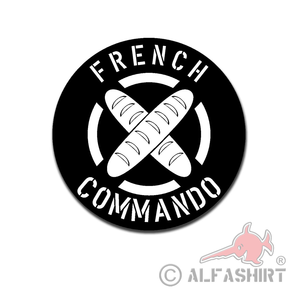 French Commando France Cars Baguette Humor Fun from 7cm # A5678