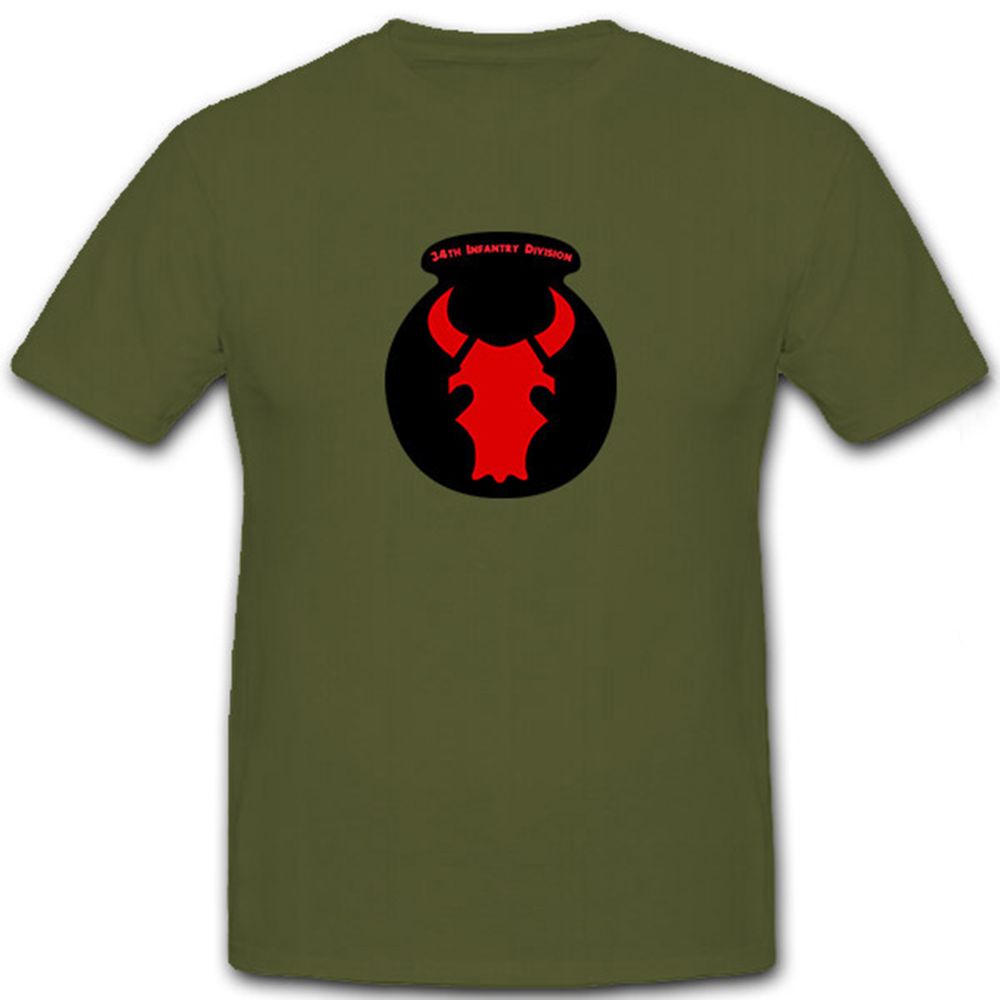 34 Infanterie Division US Army - T Shirt #6748