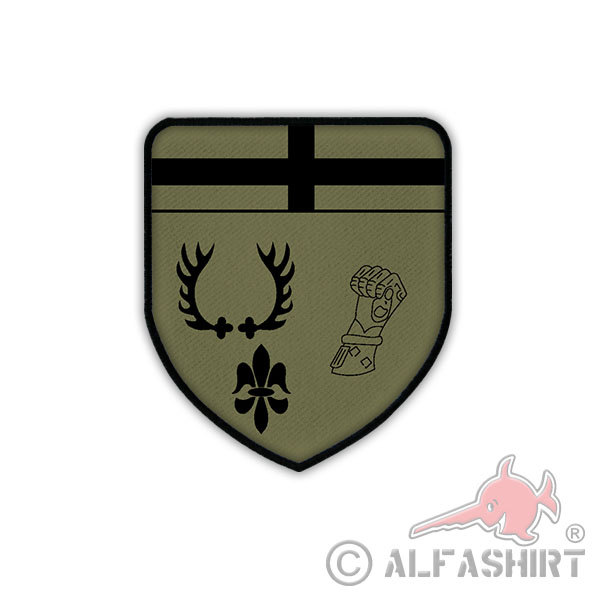 Patch PzBtl 543 Tarn Panzerbataillon Hermeskeil Emblem Aufnäher #17872