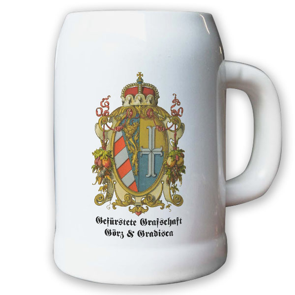 Krug / Bierkrug 0,5l - Gefürstete Graftschaft Görz und Gradisca Graf #9459
