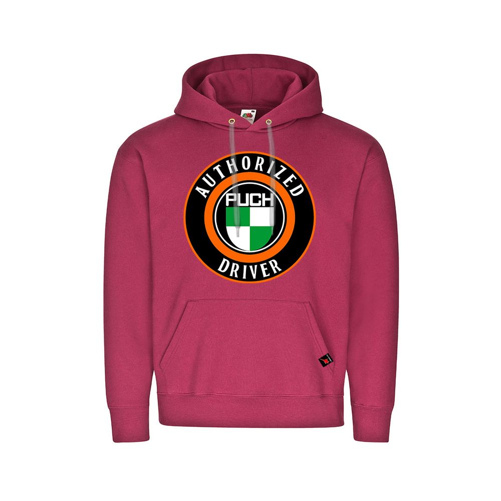 Hoodie Puch authorized driver Rallye Oldtimer Fan Motorrad PKW Fahrer #31857