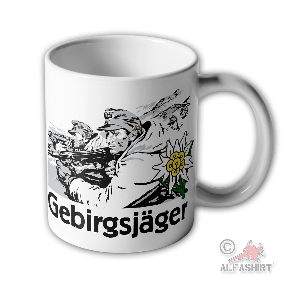 Mug Mountain Hunter Edelweiss Narvik Snow Camouflage Mug #45441