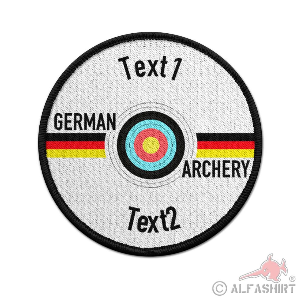 Patch personalisiert German Archery Deutschland Bogensport Wunschtext #42646