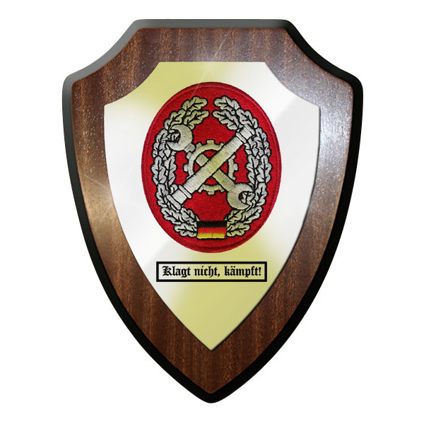 Wappenschild - Barettabzeichen Instandsetzung klagt nicht, kämpft! #11682