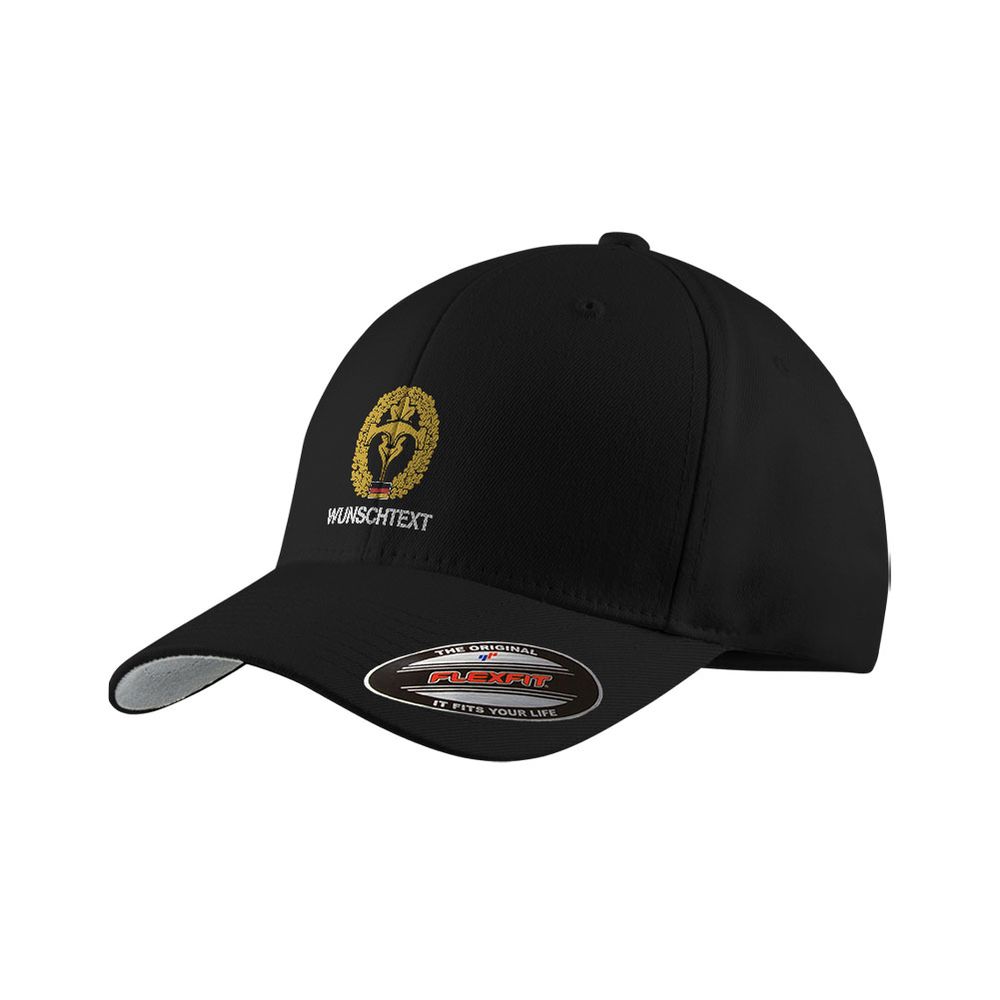 Flexfit Kappe personalisierbar Barettabzeichen PzPiBtl Wunschtext #47801