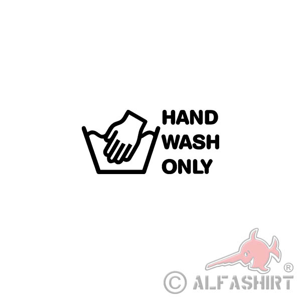 Aufkleber/Sticker Hand wash only Tuning Car Fun Humor Hobby 15x6cm A3304
