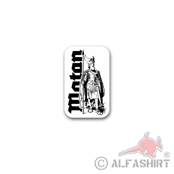 Sticker Richard Wagner's Wotan Teutons God Odin Nibelung 4x7cm A3085