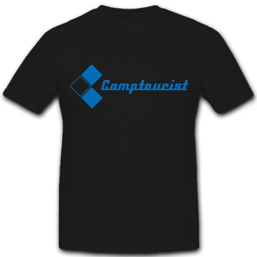 Camptourist Camping Zelten Urlaub Freizeit Zelt Wohnwagen Wappe - T Shirt #7241