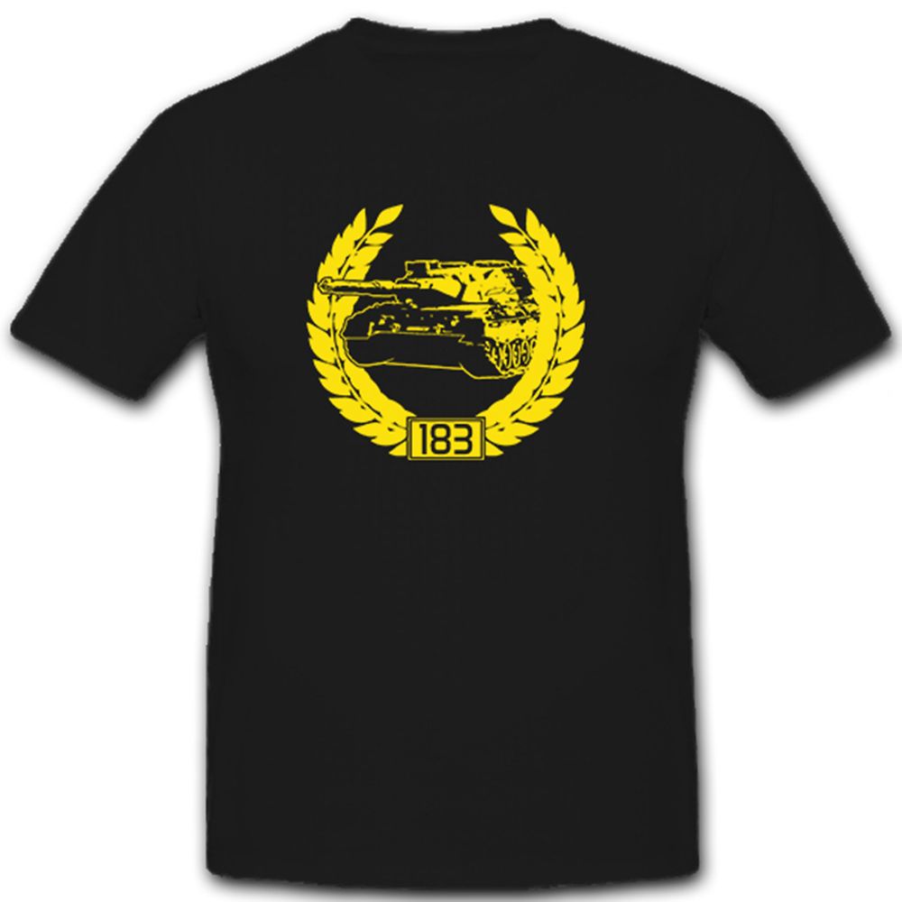 PzBtl 183 Panzerbataillon Panzer Bataillon Leopard Kranz Militär - T Shirt #9937